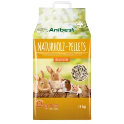 Anibest Pellets de Madera Natural - 20 l (11 kg)
