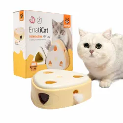 FOFOS Caja de Queso  Interactivo para gatos - 23 x 23 x 7 cm