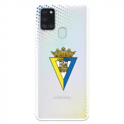 Funda Licencia Oficial Cádiz CF Escudo Transparente para Samsung Galaxy A21S