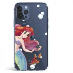 Funda Oficial de Disney La Sirenita Ariel y Sebastián Burbujas para iPhone 12 Pro Max
