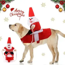 IntiMeg Abrigo de perro de Papá Noel - S