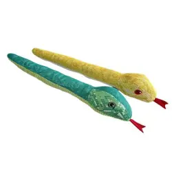 UAMLY s gatos, serpiente realista, hierba gatera, juguete arrugado - 2 artículos