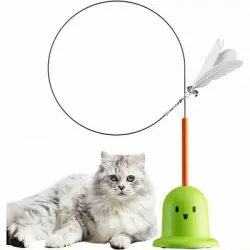 ZooVenture Caña de pescar señuelo para gatos - Verde