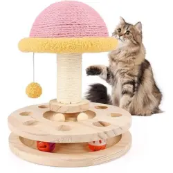Coco Pup Árbol para gatos con pelotas de juego - Una pieza