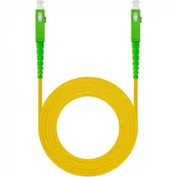 Nanocable Cable de Fibra Óptica SC/APC Monomodo G657A2 1m Amarillo