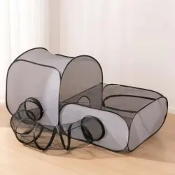 Pawffee Parque para gatitos con tienda y túnel, portátil - 1 pieza