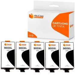 Pccom Essential HP 903XL Cartucho Tinta Compatible Negro Pack 5