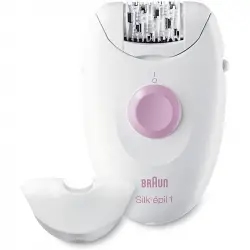Braun Silképil 1 SE1370 Depiladora Eléctrica Rosa/Blanco