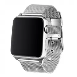 Cool Correa Metal Plata para Apple Watch 42/44mm Series 1/2/3/4/5/6/SE