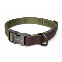 Freedog Linum Green Forest Collar para Perros Verde, 35-52 cm