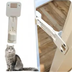 FurryFusion Soporte para gatera retráctil - Blanco