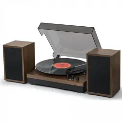 Muse MT-108 BT Tocadiscos Bluetooth Madera