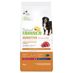 Trainer Natural Sensible Sin Gluten Adulto Mediano/Maxi con Cordero - 12 kg