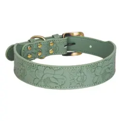 UAMLY collar para perro con estampado floral - L