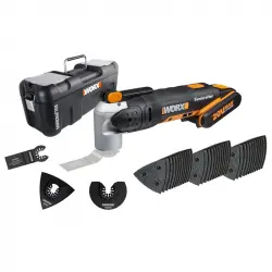 Worx WX678 Multiherramienta Sonicrafter Hyperlock 20V 2.0Ah + Maletín