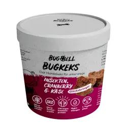 BugBell BugKeks Insectos Adultos, Arándano y Queso - 150 g