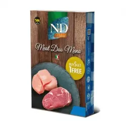 Farmina Natural Meat Duo Menu Comida húmeda para Gatos, 6x70gr
