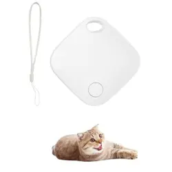 FurryFusion Etiqueta iTag antipérdida para gatos y perros - Blanco