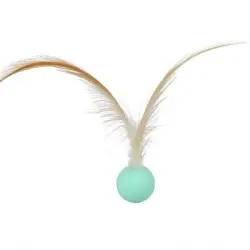 FurryFusion Pelota interactiva para gatos - Plumas y goma - Artículo 1