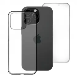 Max Power Digital Funda Doble Cara 360 Grados Silicona Transparente Para Apple Iphone 16 Pro Max