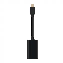 Nanocable Cable Adaptador Mini DisplayPort Macho a HDMI Hembra 15cm Negro