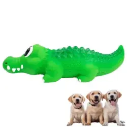 Pawffee Cocodrilo de látex interactivo de juguete para perros S - L