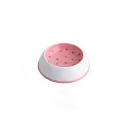 UAMLY Cuenco de cerámica para gatos - fresa - 1 pieza