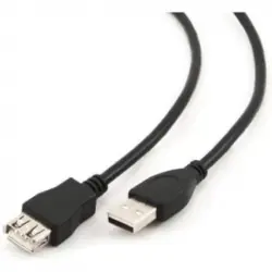 3Go C108 Cable USB-A a USB-A Macho/Hembra 5m Negro