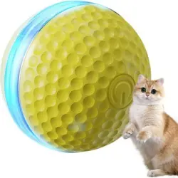 FurryFusion Bola eléctrica para gatos - AMARILLO