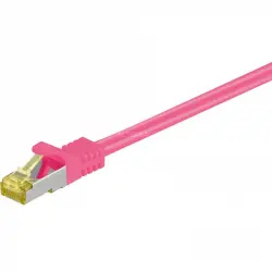 Goobay Cable de Red SFTP CAT7 25cm Magenta