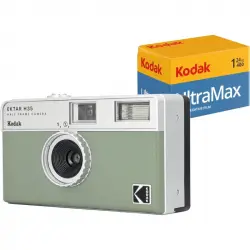 Kodak RK0110 Kit Kodak EKTAR H35 Cámara de Película Verde + Película 35mm Half Frame