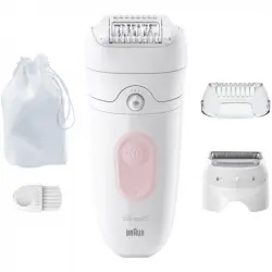 Braun Silk-képil 5 SE5-030 Depiladora Eléctrica Resistente al Agua Rosa
