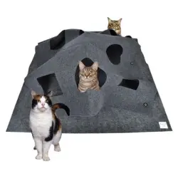 IntiMeg Alfombra de juegos para gatos - 100*100CM