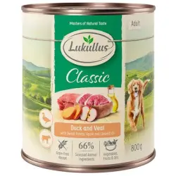 Lukullus pato y ternera sin cereales 6 x 800 g