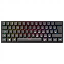 Newskill Pyros V2 Teclado Gaming Inalámbrico Mecánico 60% Hotswap Negro