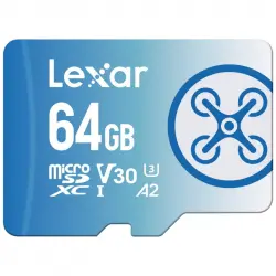 Lexar FLY microSDXC 64GB UHS-I U3 V30 A2 Clase 10