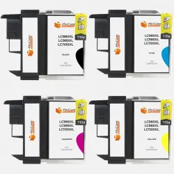 Pccom Essential Brother Lc980xl/lc1100xl/lc985xl Cartucho Tinta Compatible Negro/cian/magenta/amarillo Pack 4