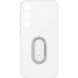 Samsung Clear Gadget Case Funda de Silicona con Anillo Transparente para Galaxy S23