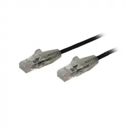 Startech N6PAT250CMBKS Cable de Red Cat6 Delgado RJ-45 sin Enganches 2.5m Negro