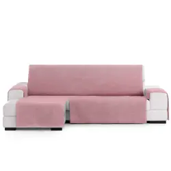 Vipalia Protector Cubre Sofá Chaise Izquierdo 240 Color Rosa Modelo Brisa