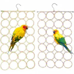 ZooVenture Juego de 2 juguetes: columpios con forma de loro - 2 piezas