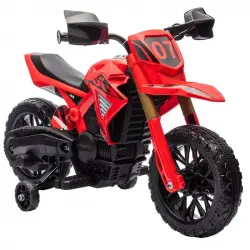 Aiyaplay Moto Eléctrica Para Niños De +3 Años Carga 30 Kg Rojo