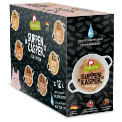 GranataPet Suppenkasper sopa para gatos - Pack de prueba - 12 x 70 g (6 variedades)