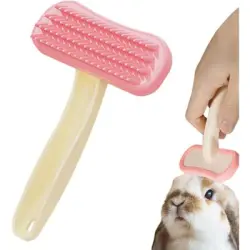 ZooVenture Cepillo de masaje de silicona rosa con forma de conejo - Color: Rosa
