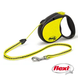 Correa Flexi New Classic Neon Reflect Cordón Talla XS