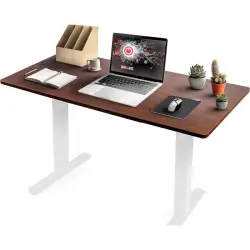 Duronic TT160 WT Tablero de Escritorio Medidas 160 x 60 x 1,9Cm Casa u Oficina Color Nogal