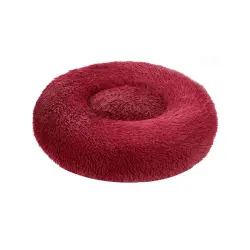 Fpets Cama roja antiestrés para perros y gatos - 50 cm x 50 cm x 26 cm