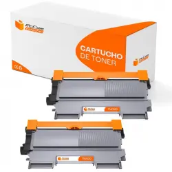Pccom Essential Tóner Compatible con Brother TN2220/TN2210/TN2010/TN450 Negro Pack 2