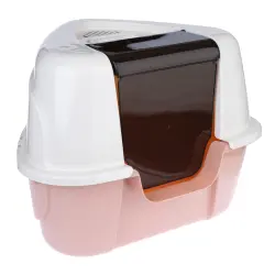 TIAKI Parfait arenero esquinero cubierto - Crema / rosa