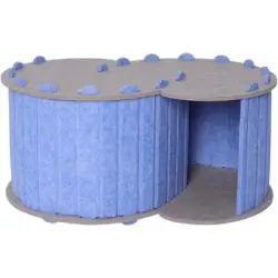 UAMLY Cama para gatos con doble agujero - azul